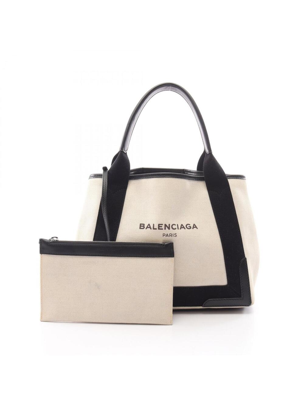 Balenciaga Navy Cabas S Tote Handbag #279583B47B - Picture 1 of 12